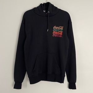 Primark Coca-Cola Black Hooded Sweatshirts Mens Size M